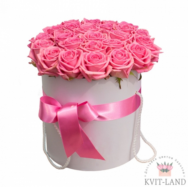 шляпная коробка с розовой розой